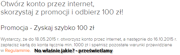 ING premia 100 zł opinia